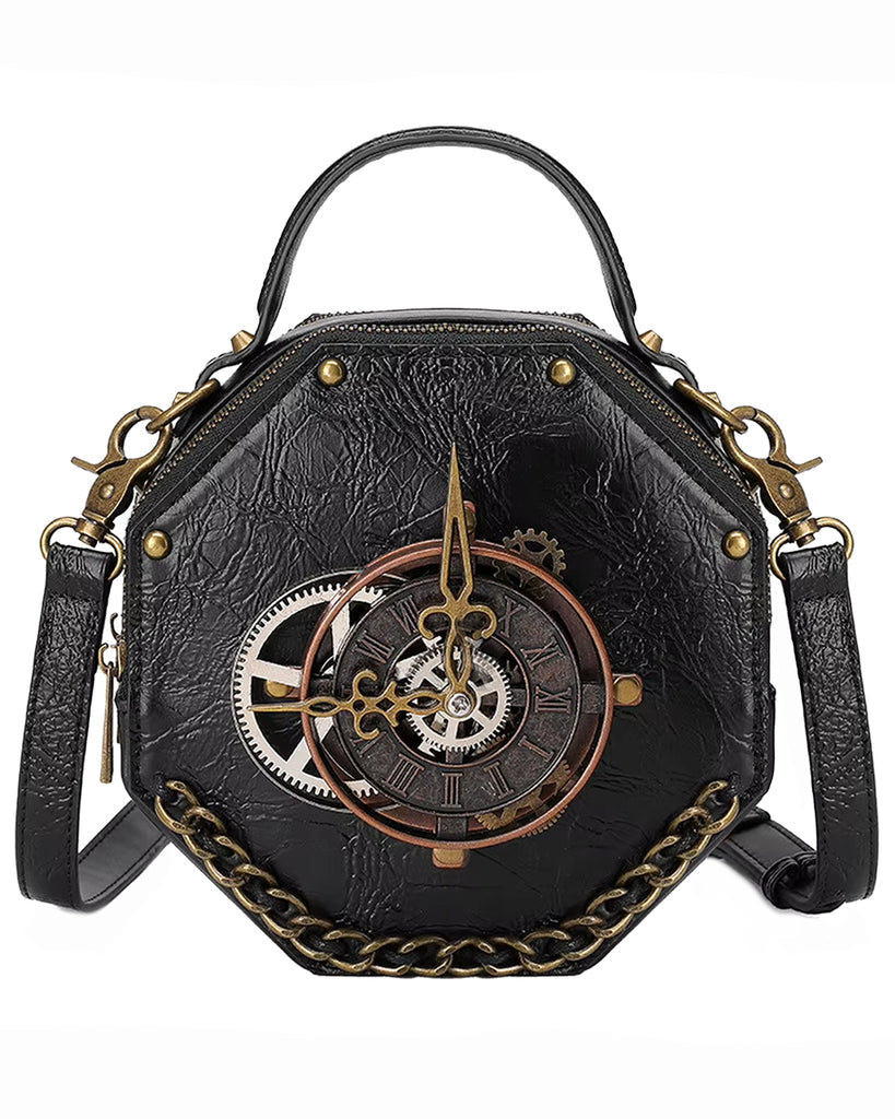 Steampunk Octagon Clock Bag