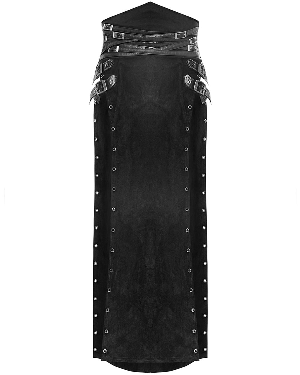 Katana Buckle Side Split Skirt