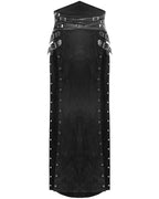 Katana Buckle Side Split Skirt