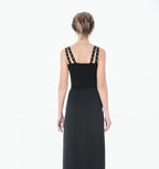 Punk Eyelet Zip Lace Zip Tank Top