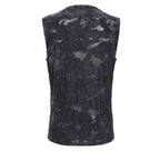 Rose Print Crucifix Waistcoat