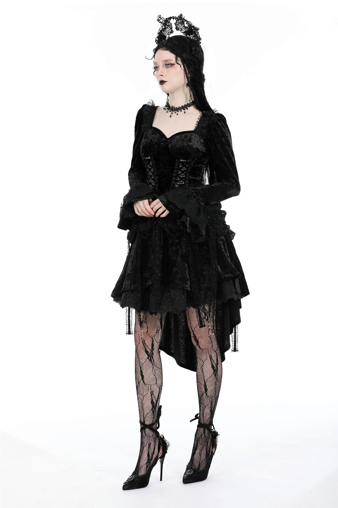 Velvet Corset Design Dovetail Dress