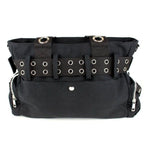 Black Handcuff Eyelet Handbag
