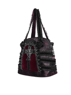 Gothic Ruffle Cross Handbag
