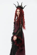 Red Rim Black Lace Bolero