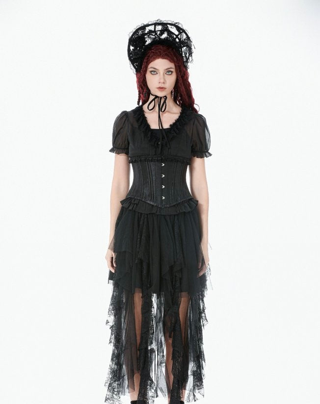 Frill Hem Underbust Corset