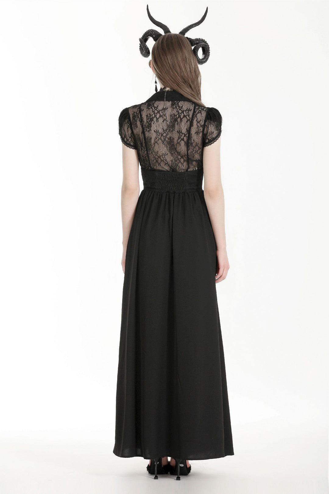 Heart Embroidered Red Jewel Maxi Skirt