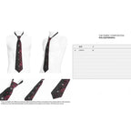 Crucifix Black & Red Gothic Tie