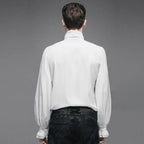 White Victorian Chiffon Ruffle Shirt