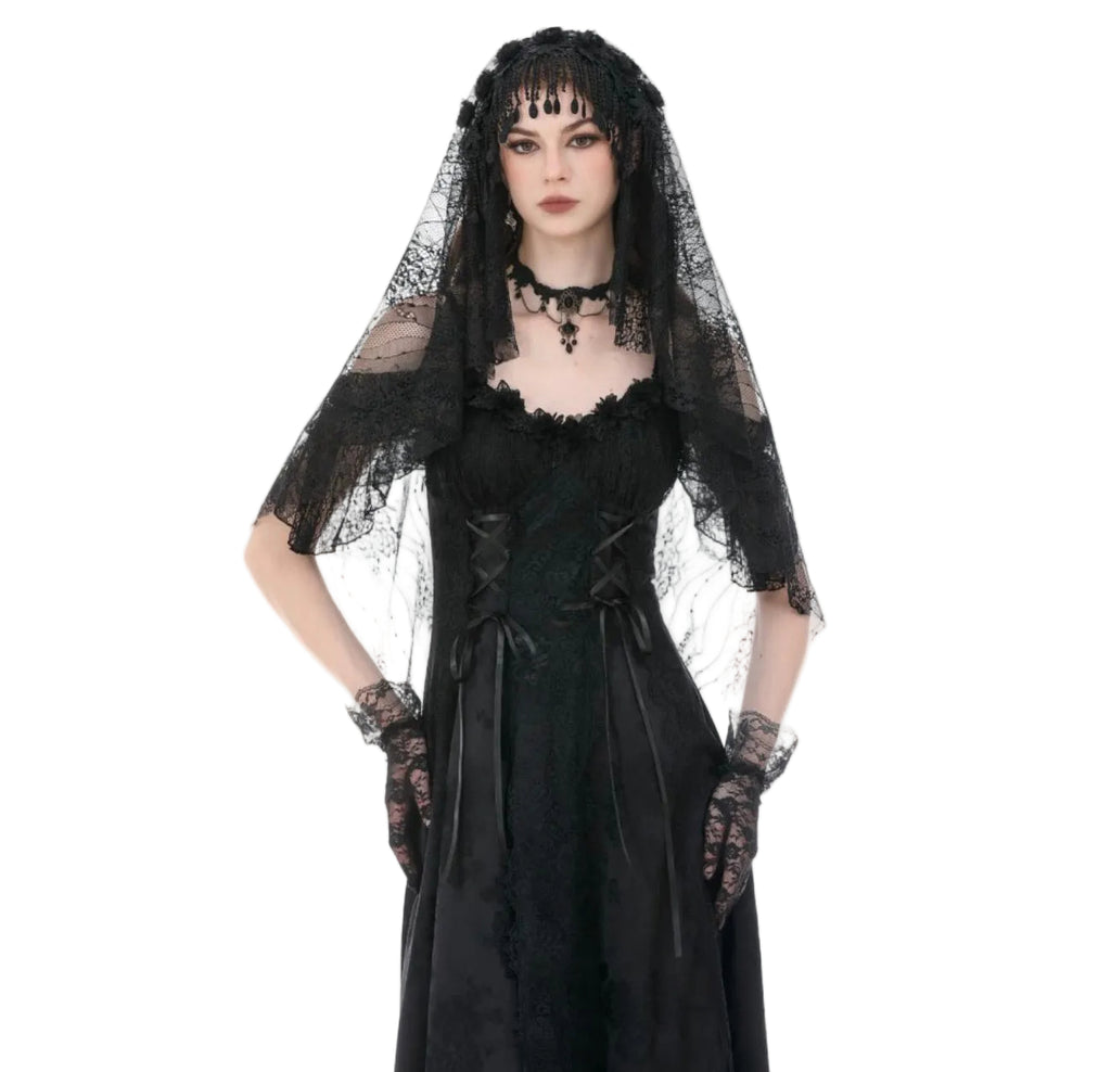 Fringe Patterned Net Veil