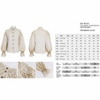 Cream Steampunk Vintage Shirt