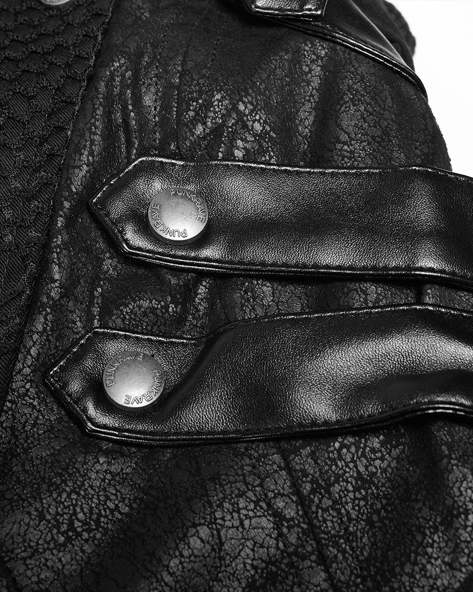 Mens Black Dystopian Jacket