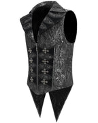 Men’s Jacquard Velvet Tailed Gothic Waistcoat