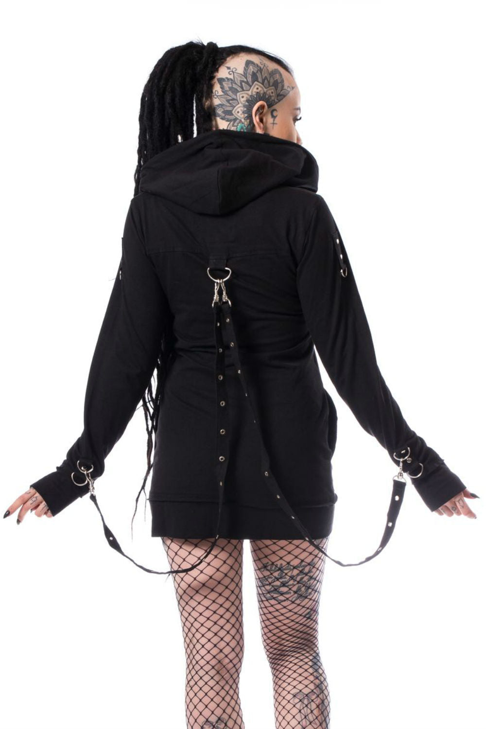 Skeleton Kiss Detachable Strap Hoody