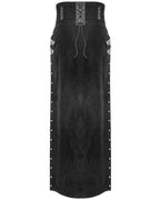 Katana Buckle Side Split Skirt