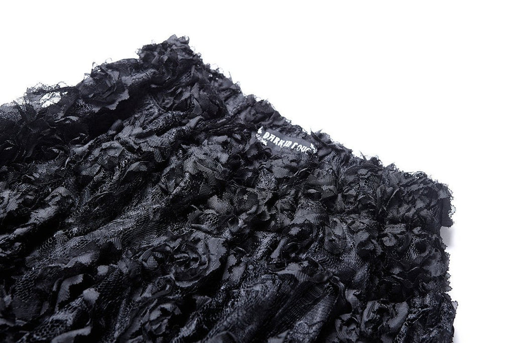 Messy Mesh Layered Skirt