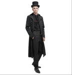 Stylish Crucifix Zip Trench Coat
