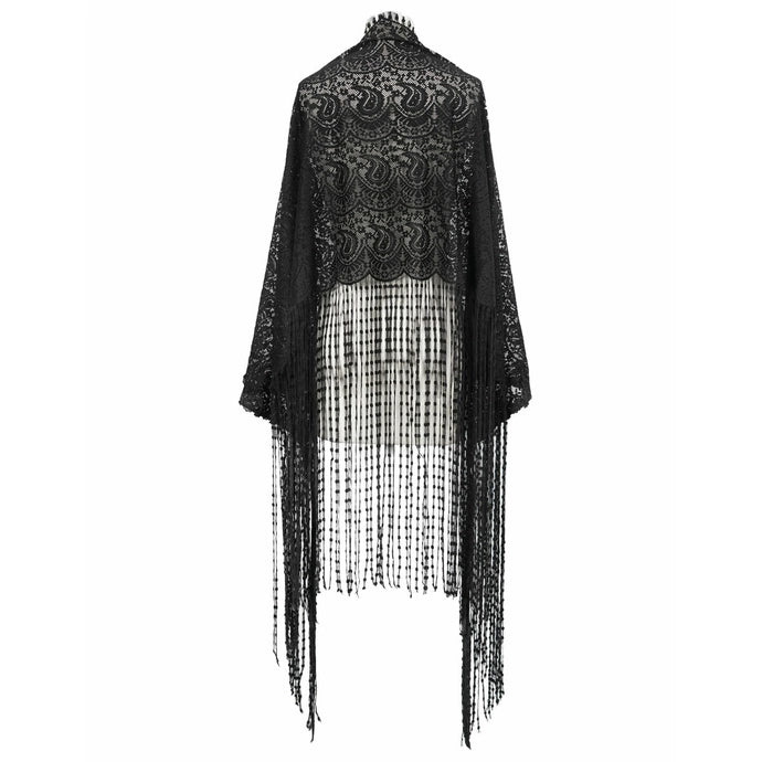 Paisley Print Tassel Shrug