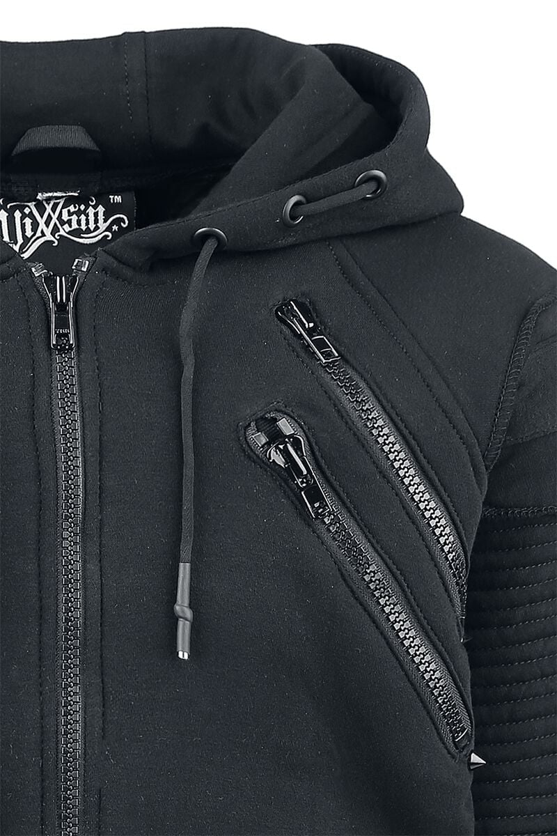 Unisex Spiked Zip Hoody