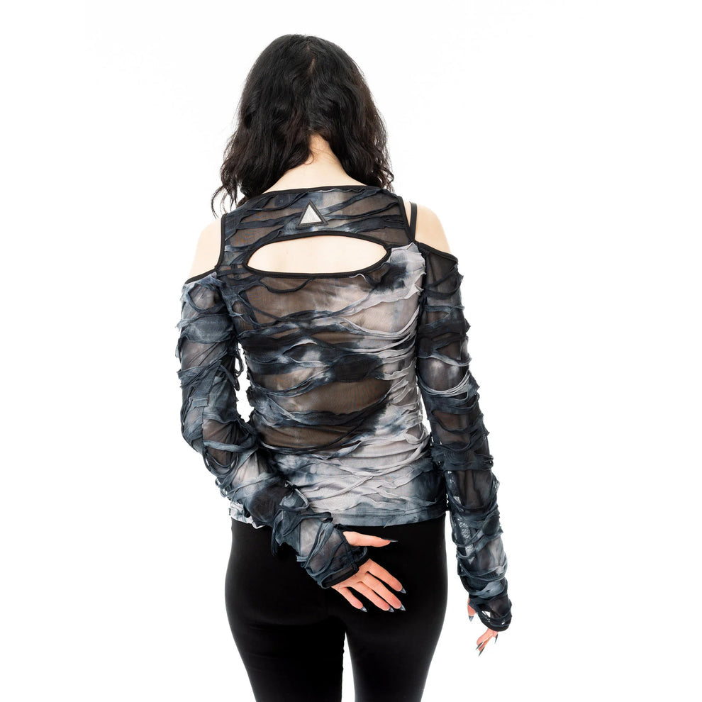 Acid Wash Cut Out Top