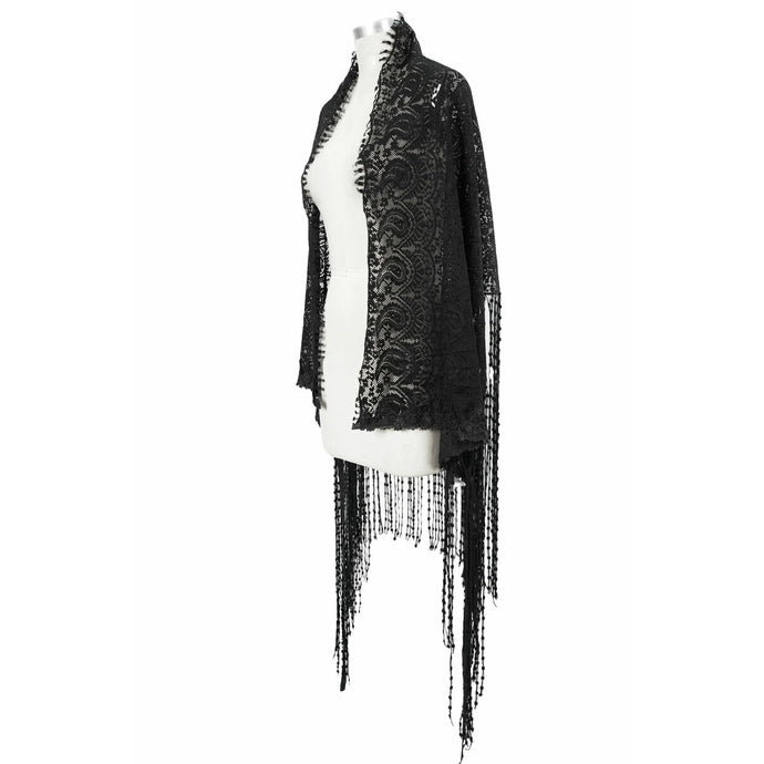 Paisley Print Tassel Shrug