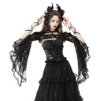 Lace Bell Sleeve Hook Shawl Bolero
