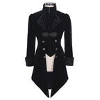 Black Gothic Velvet Tailcoat