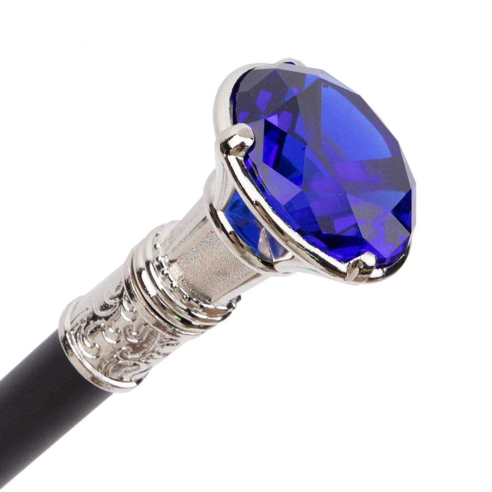 Royal Blue Diamond Jewel Cane