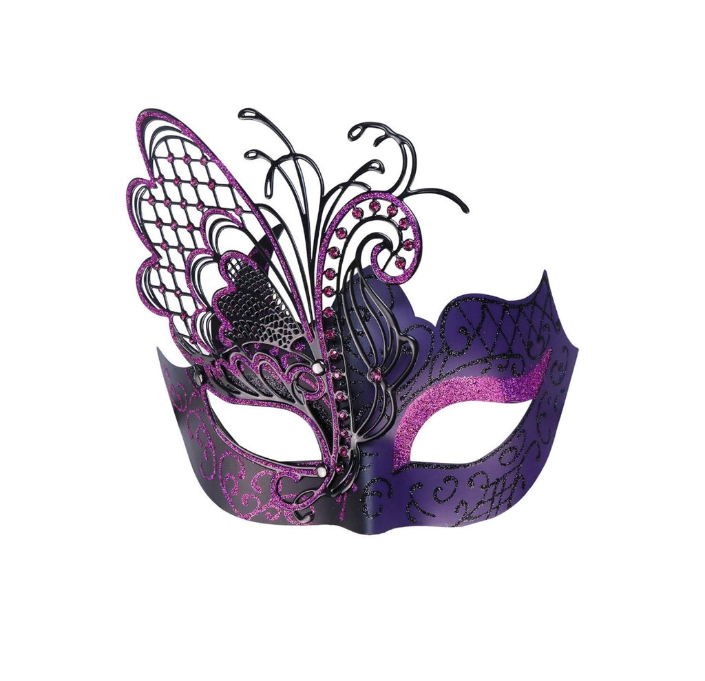 Purple Butterfly Masquerade Mask