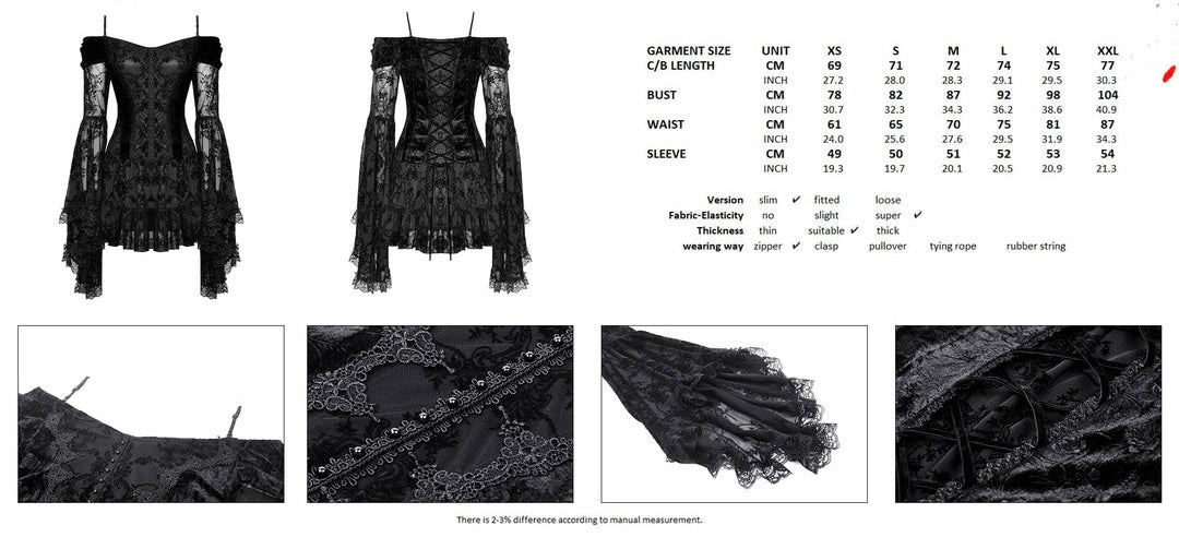 Bat Sleeve Lace Dream Dress