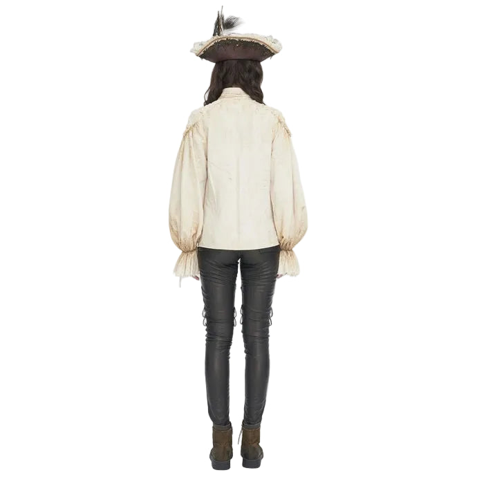 Cream Steampunk Vintage Shirt