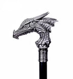 Silver Dragon Head Cane