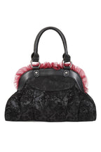 Patterned Frill & Bow Handbag