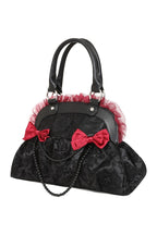 Patterned Frill & Bow Handbag