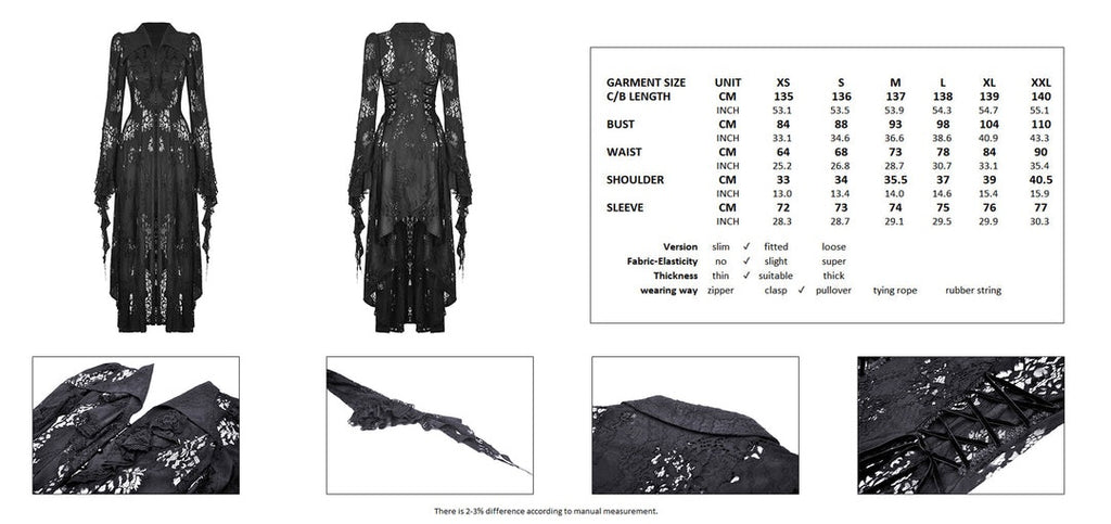 Gothic Lace Jacket Dress
