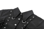 Ruptured Punk Eyelet Lace Up Shirt