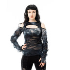 Acid Wash Cut Out Top