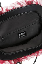 Patterned Frill & Bow Handbag