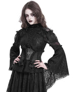 Crucifix Rose Frill Corset Belt