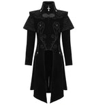 Cape Collar Crucifix Gothic Long Black Coat