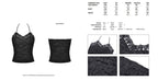 Lace Hem Texture Halter Top