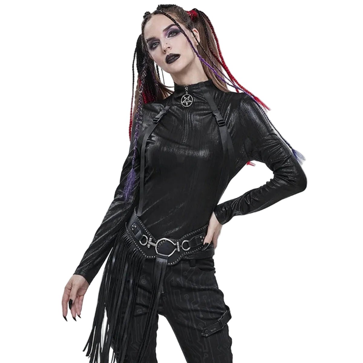 Cyberpunk High Neck Top