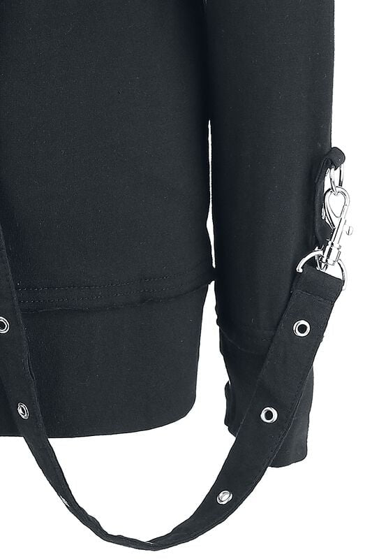 Skeleton Kiss Detachable Strap Hoody