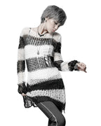 Baggy Cutout Knit Sweater