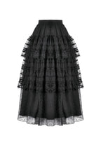 Tiered Net Lace Skirt