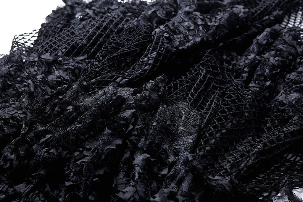 Messy Mesh Layered Skirt