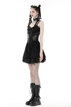 Cobweb Mesh Crucifix Dress