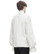 Steampunk High Neck Button Down Shirt
