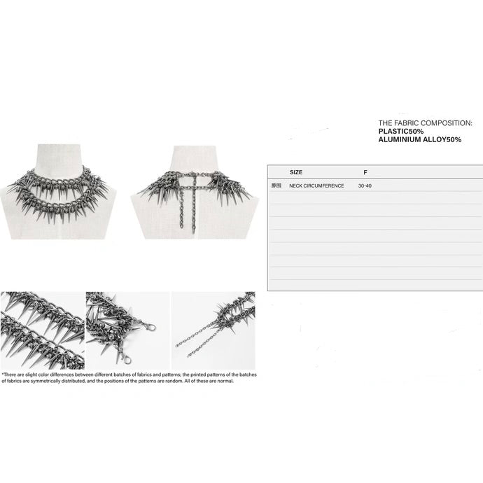 Punk Spiked Necklace