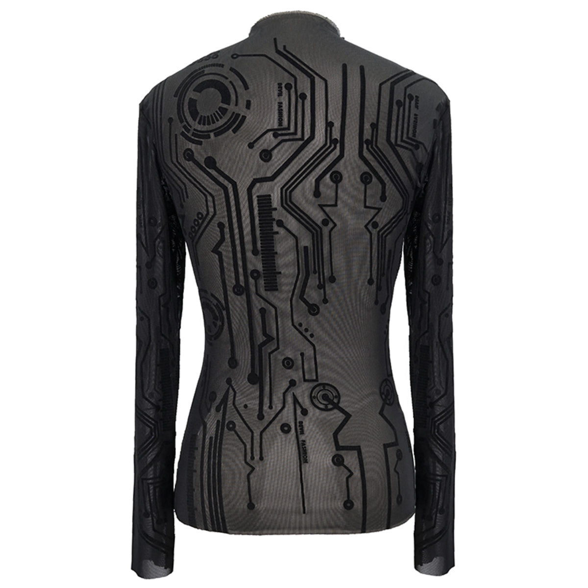 Abstract Sheer Top